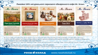 Кофе Mr. Brown для клиентов HoReCa