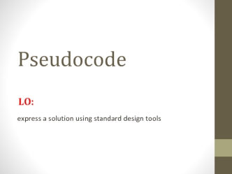 Pseudocode