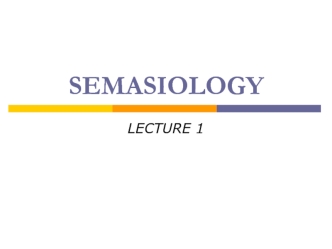 Semasiology