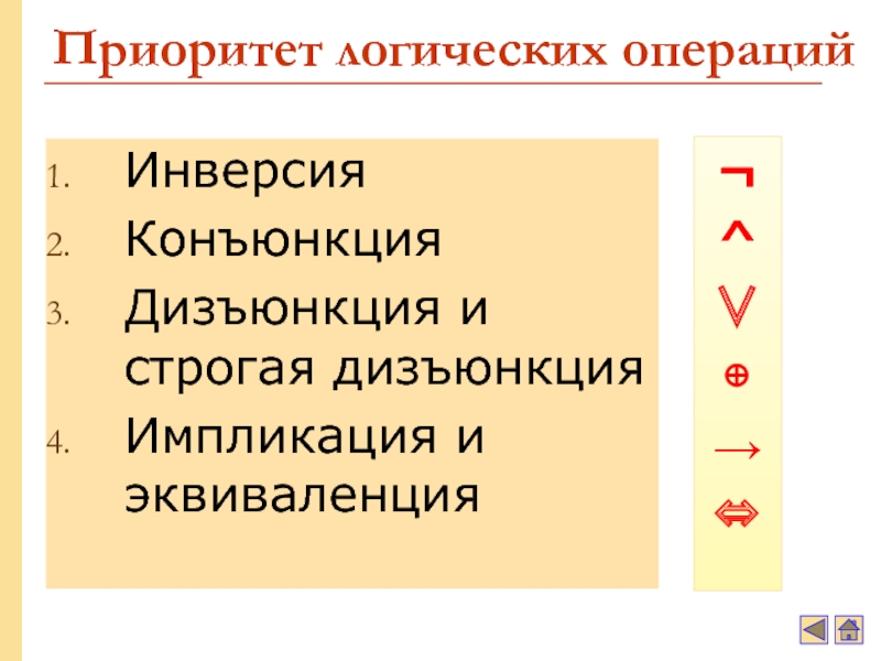 Приоритет логических операций. Приоритет логических операций в информатике. Приоритет конъюнкция дизъюнкция. Строгая и нестрогая дизъюнкция. Алгебра логики конъюнкция дизъюнкция инверсия.