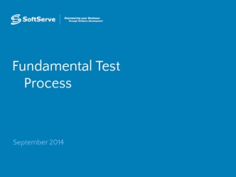 Fundamental test process