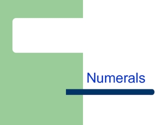 Numerals. Числительные