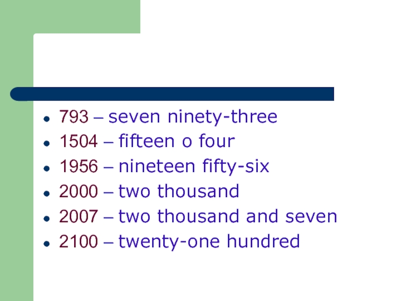 The Numerals presentation. One - twenty Numerals. Numerals ppt. Ninety Seven.