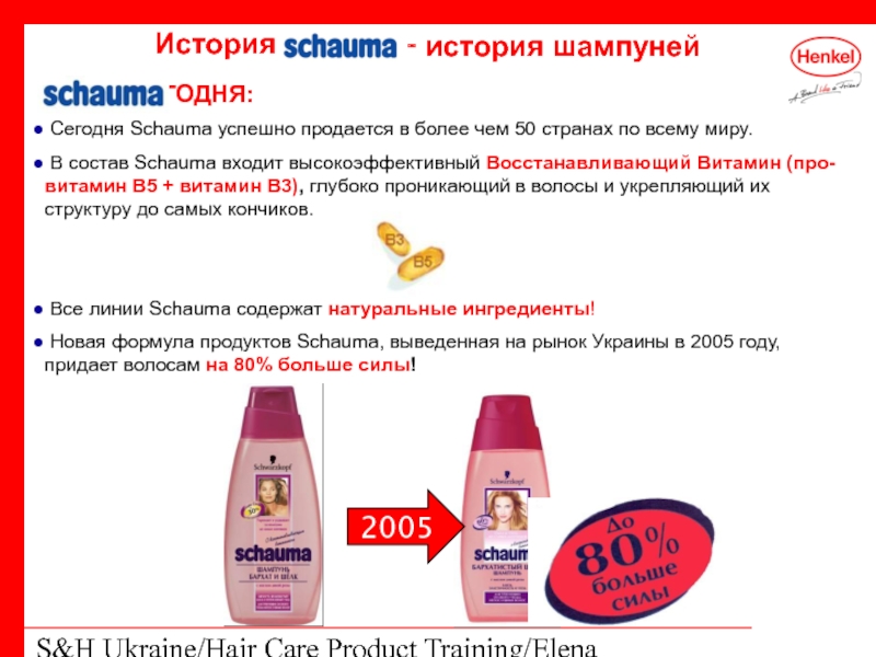 S&H Ukraine/Hair Care Product Training/Elena Kohtyuk 	    СЕГОДНЯ: