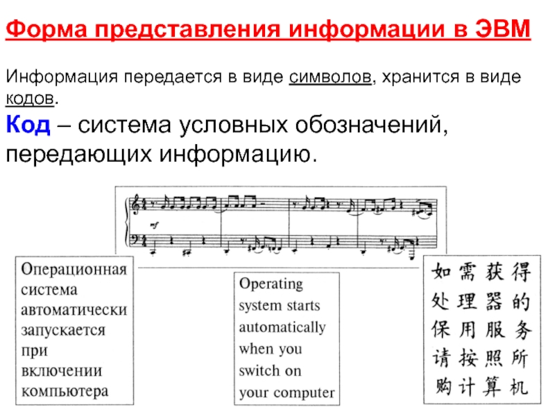 Представление информации кодом