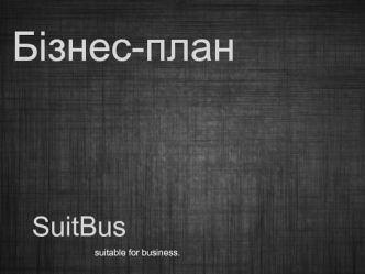 Бізнес-план. Suitbus