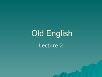 Old English