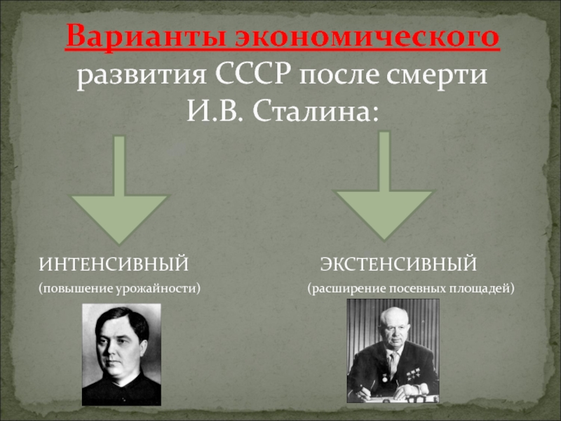 Экономическое и социальное развитие 1953 1964