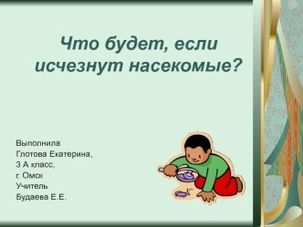 Что будет, если исчезнут насекомые? (3 класс)