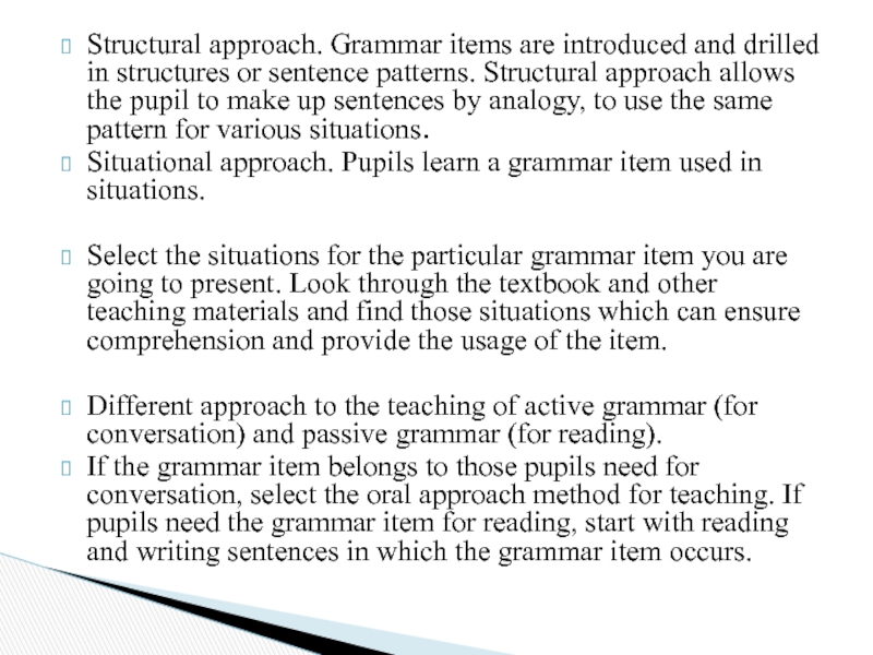 Курсовая Работа Teaching Grammar