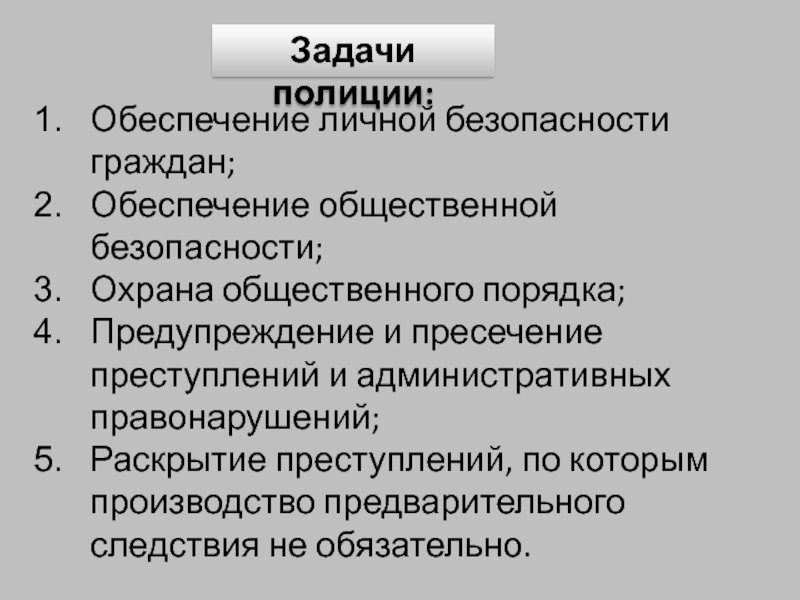 Полиция россии задачи