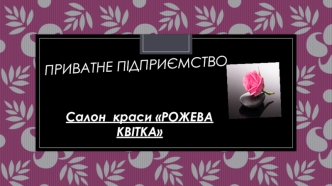 Приватне підприємство салон краси Рожева квітка