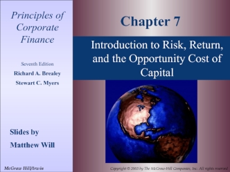 Introduction to Risk, Return, and the Opportunity Cost of Capital