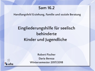 Handlungsfeld Erziehung, Familie und soziale Beratung