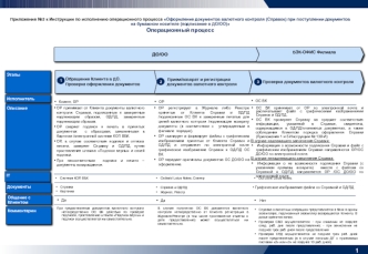 Инструкция по исполнению операционного процесса. Приложение 3