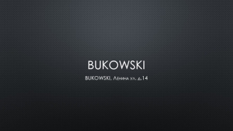 Bukowski - it's a nice restaurant for those who truly loves life and appreciates the friendly atmosphere