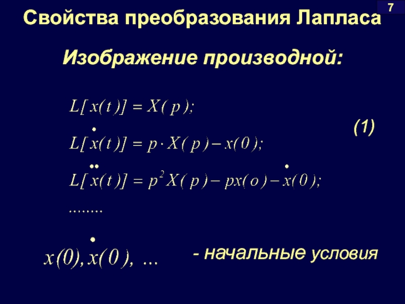 Теорема о дифференцировании изображения