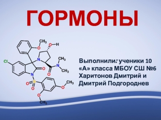 Гормоны. Номенклатура гормонов