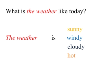 What is the weather like today?