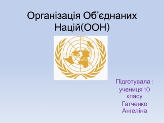 Організація Об’єднаних Націй (ООН)