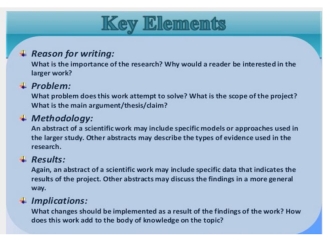 Key Elements