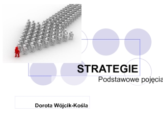 Strategie. Podstawowe pojęcia