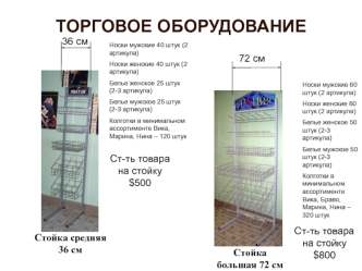 Стойки 36 и 72
