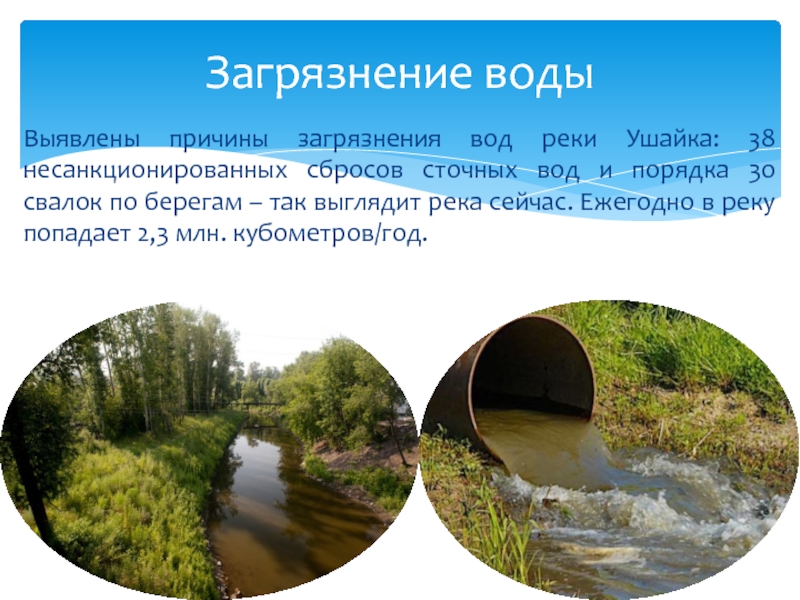 Воды рек используются. Загрязнения вод Томска. Причины загрязнения реки Волга. Ушайка река кратко. Легенда о реке Ушайка.