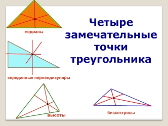 Четыре замечательные точки треугольника