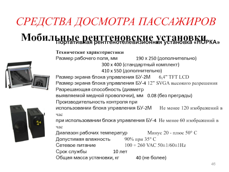 Технические средства досмотра презентация