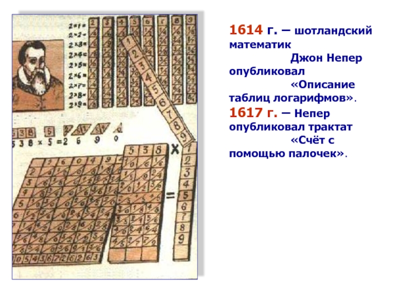 На рисунке показано как с помощью палочек непера найти произведение чисел 493 и 85