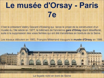 Le musée d'Orsay - Paris 7e