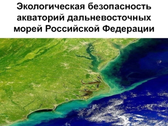 Экологическая безопасность акваторий дальневосточных морей Российской Федерации