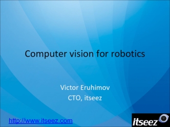Computer vision for robotics
