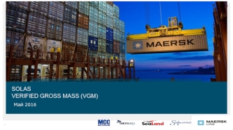 Solas verified gross mass (VGM)