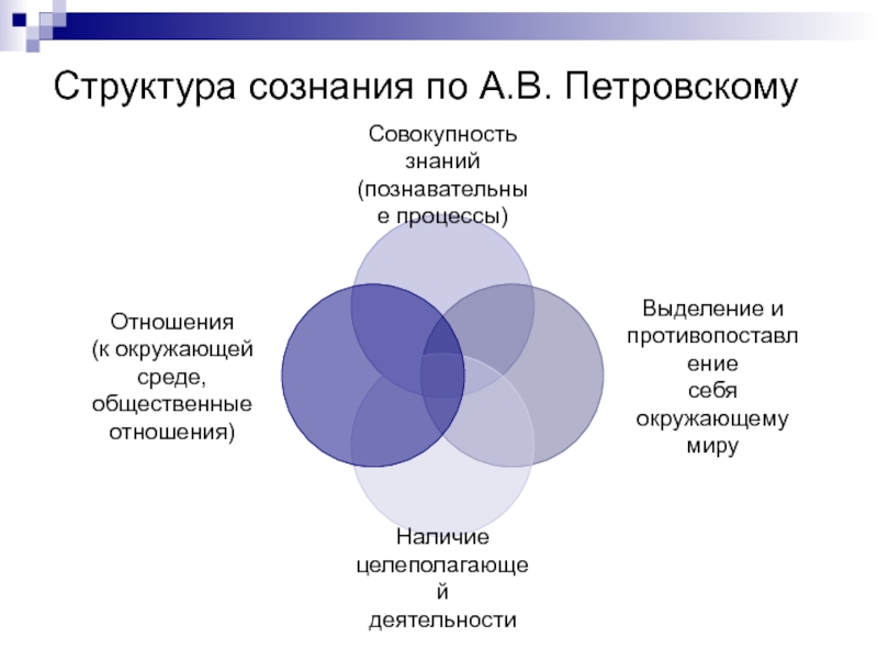 Обобщенная схема характеристики сознания человека