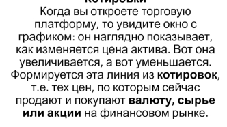 Котировки