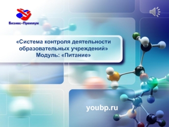 Система контроля деятельности образовательных учреждений. Питание
