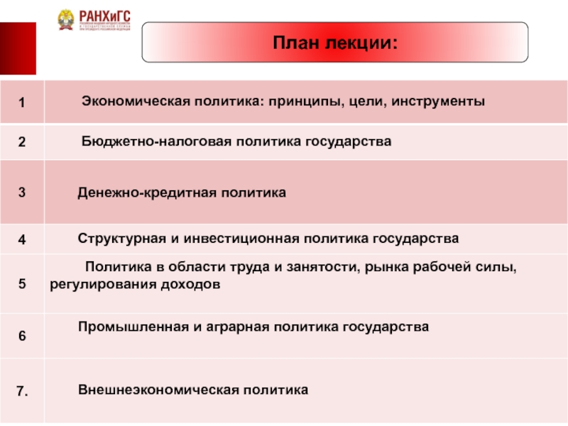 Основной финансовый план государства это тест