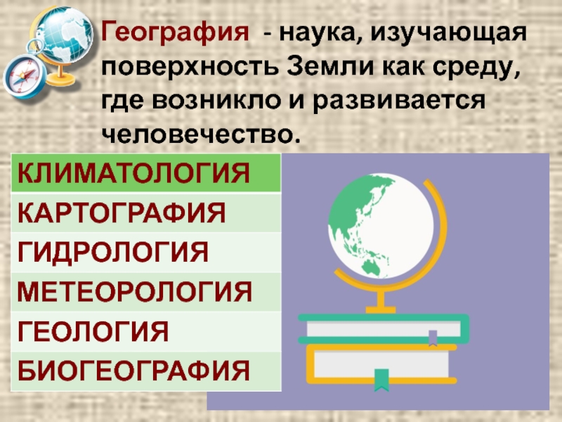 Презентация на тему география как наука