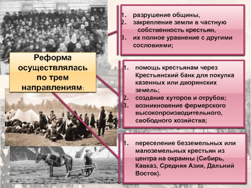 1907 год реформа