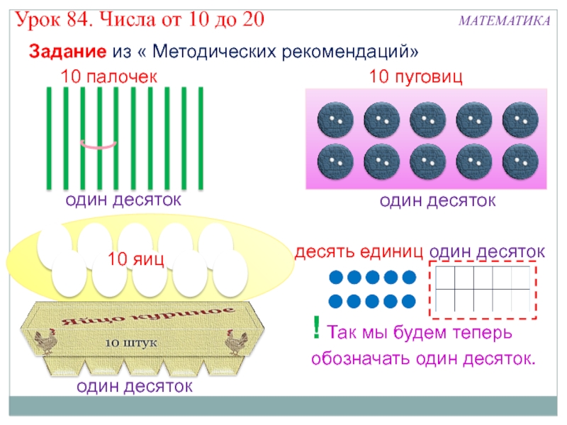 Число 10 и цифра 10 для дошкольников презентация