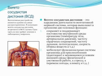 Вегето-сосудистая дистония