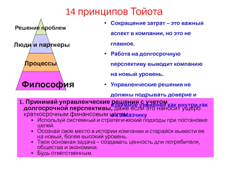 Производственная система тойота презентация