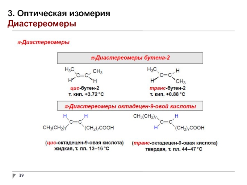 Структурные изомеры цис бутена 2