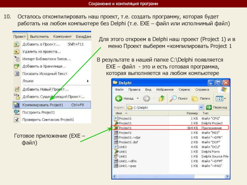 Для перемещения delphi проекта необходимы только файлы