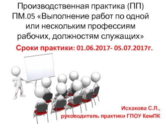 Выполнение работ по одной или нескольким профессиям рабочих, должностям служащих