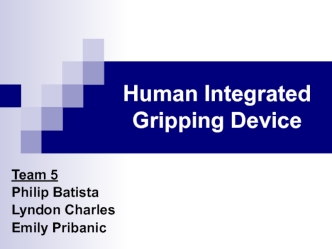 Human Integrated Gripping Device