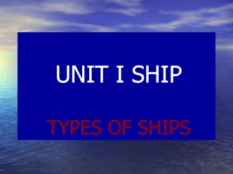 Types of ships