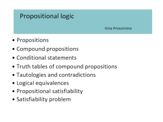 Propositional logic